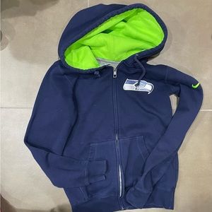 Like New Seahawks NFL Nike Full Zip Hoodie Size Small